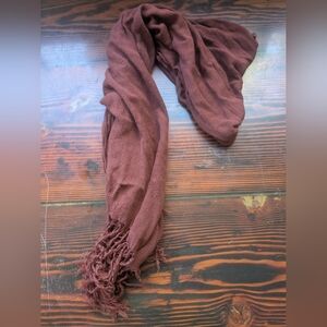Rust Fringe Scarf | 100% Viscose